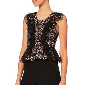 ALEXIS cairo lace peplum top